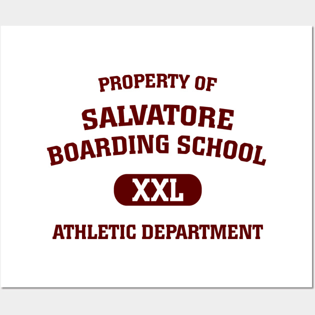 Property Of Salvatore Boarding School Wall Art by BadCatDesigns